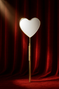 Gold heart lash mirror